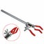 Adjustment Three Prong Lab Extension Flask Clip Clamp for Lab Stand Carousel 1