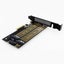 JEYI SK6 M.2 NVME SSD NGFF to PCI-E X4 Adapter M-Key B-Key Dual Interface Card S Carousel 4