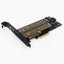 JEYI SK6 M.2 NVME SSD NGFF to PCI-E X4 Adapter M-Key B-Key Dual Interface Card S Carousel 5