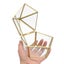 Custom Wedding Ring Bearer, Personalized Wedding Ring Box Glass Box Geometric Gl Carousel 1