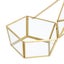 Custom Wedding Ring Bearer, Personalized Wedding Ring Box Glass Box Geometric Gl Carousel 6