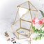 Custom Wedding Ring Bearer, Personalized Wedding Ring Box Glass Box Geometric Gl Carousel 7