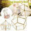 Custom Wedding Ring Bearer, Personalized Wedding Ring Box Glass Box Geometric Gl Carousel 8
