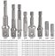 8Pcs Socket Adapter Set Hex Square Nut Driver Adaptor Power Drill Extension Bit Carousel 3