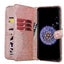 Oppo a74 5G glossy glitter leather double wallet multi card cash pocket RG Carousel 4
