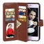 Iphone 15 plus Luxury Multifunction wallet case 9 card & wrist strap brn Carousel 3