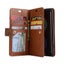 Oppo r11 Multifunction Leather Wallet Case 9 slots 3 pockets & zipper (brown) Carousel 3