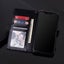 Samsung galaxy A13 PU leather wallet case card slots zip side magnet blk Carousel 4