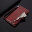 Oppo Reno8 pro PU leather wallet case card slots zip side magnet brn Carousel 4