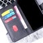 Iphone 12 mini wallet case cowhide finish PU leather card slots charcoal Carousel 3