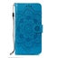 Redmi 9T PU leather wallet case embossed Mandala pattern (blue) Carousel 3