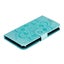 Google pixel 5 PU leather wallet case embossed Mandala pattern (green) Carousel 4