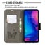 Galaxy A01 core PU leather wallet case embossed twin butterfly pattern (grey) Carousel 3