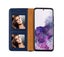 Iphone 15 plus leather wallet case front pocket 6 cards navy Carousel 3