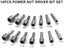 14 PCS Hex Power Nut Driver Drill/Socket Bits Adapter Set With Strong Sleeve Carousel 16
