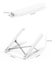 Minimal folding portable adjustable laptop ultrabook chromebook bracket stand Carousel 6