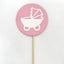Darling Souvenir Baby Pram Baby Shower Dessert Cupcake Toppers-Baby Pink Carousel 3