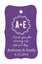 100 PCS Thank You for sharing our special day Custom Wedding Hang Tags-Purple Carousel 1