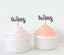 Darling Souvenir Baby Shower It's Twin Cupcake Dessert Toppers-Glitter Black Carousel 1