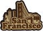 San Francisco Wood Engraved Wooden Fridge Magnet Souvenir Gift Carousel 4