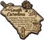 USA South Carolina State Map Wooden Magnet Souvenir Fridge Magnet Gift Carousel 4