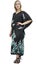 Bimba Women's Floral Bird Print Satin Maxi Kaftan Kimono Coverup Long Caftan-18 Carousel 3