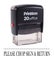 Printtoo Office Stationary PLEASE CHOP SIGN & RETURN Self Inking Rubber Stamp Carousel 1