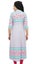Bimba Women's Indian Ethnic Printed Pink Kurta Drawstring Waist Tunic Dress-26 Carousel 2