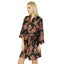 Bimba Women Floral Black Robe Short Cotton Getting Ready Bridesmaid Robes Carousel 5