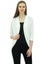 Bimba Women's Solid Shrug spandex 3/4 Sleeve Casual White Shrug Cardigan Carousel 1
