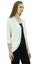 Bimba Women's Solid Shrug spandex 3/4 Sleeve Casual White Shrug Cardigan Carousel 2