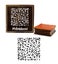 Printtoo Leaf Pattern Wooden Rubber Square Stamp Scrap-booking Craft Stamps Carousel 1