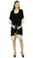 Bimba Women's Beach Coverup Sheer Black Georgette Trendy Tassel Shrug Carousel 3