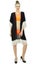 Bimba Women's Beach Coverup Sheer Black Georgette Trendy Tassel Shrug Carousel 4