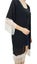Bimba Women's Beach Coverup Sheer Black Georgette Trendy Tassel Shrug Carousel 6
