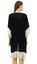Bimba Women's Beach Coverup Sheer Black Georgette Trendy Tassel Shrug Carousel 7