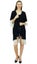Bimba Women's Beach Coverup Sheer Black Georgette Trendy Tassel Shrug Carousel 8