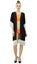 Bimba Women's Beach Coverup Sheer Black Georgette Trendy Tassel Shrug Carousel 9