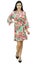 Bimba Womens Floral Cotton Short Robe Getting Ready Bride Bridesmaid Coverup Rob Carousel 5