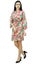 Bimba Womens Floral Cotton Short Robe Getting Ready Bride Bridesmaid Coverup Rob Carousel 7
