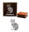 Printtoo Square Wooden Rubber Stamp Scrap-booking Cat Pattern Textile Stamps Carousel 1