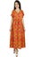 Bimba Women Casual Rayon Cold-Shoulder Long Maxi Dress With Drawstring Waist Carousel 2