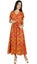Bimba Women Casual Rayon Cold-Shoulder Long Maxi Dress With Drawstring Waist Carousel 3