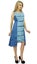 Bimba Womenâ Blue Sleeveless Casual Washed Denim Dress Carousel 4