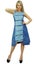 Bimba Womenâ Blue Sleeveless Casual Washed Denim Dress Carousel 5