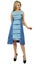 Bimba Womenâ Blue Sleeveless Casual Washed Denim Dress Carousel 7