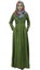 Bimba Women's Full-Sleeve Muslim Clothing Islamic Abayas Maxi Jilbabress With Carousel 1