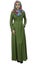Bimba Women's Full-Sleeve Muslim Clothing Islamic Abayas Maxi Jilbabress With Carousel 2