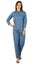 Bimba Womens Printed Pajama Set Cotton Night Wear Full Sleeve Shirt with Pyjamas Carousel 1