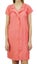 Bimba Women's Peach Long Shirt Getting Ready Buttondown Night Sleepdress-22. Carousel 3